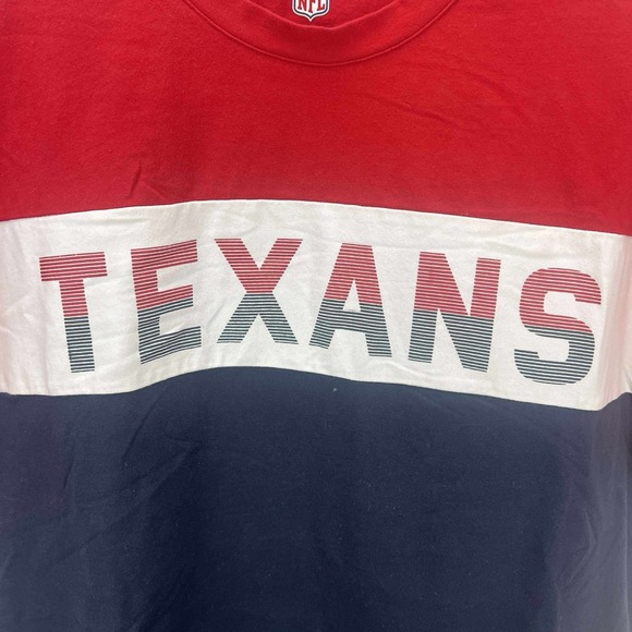 MSX by Michael Strahan NFL Mens Short Sleeve T-Shirt Texans Large Polo Red Blue - Picture 3 of 10